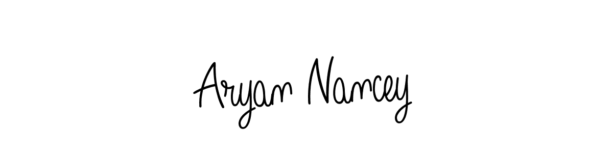 Check out images of Autograph of Aryan Nancey name. Actor Aryan Nancey Signature Style. Angelique-Rose-font-FFP is a professional sign style online. Aryan Nancey signature style 5 images and pictures png