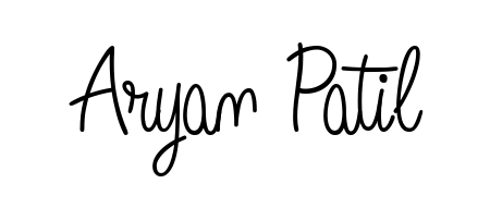 Designed for modern professionals: Aryan Patil name signature crafted with Angelique-Rose-font-FFP script. Ready for digital PDF workflows. Aryan Patil signature style 5 images and pictures png