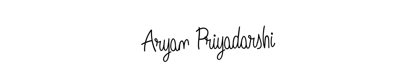 Make a beautiful signature design for name Aryan Priyadarshi. With this signature (Angelique-Rose-font-FFP) style, you can create a handwritten signature for free. Aryan Priyadarshi signature style 5 images and pictures png