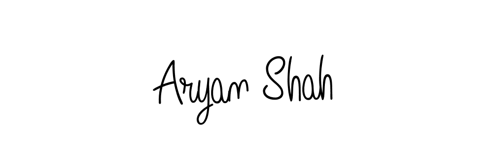 Use a signature maker to create a handwritten signature online. With this signature software, you can design (Angelique-Rose-font-FFP) your own signature for name Aryan Shah. Aryan Shah signature style 5 images and pictures png