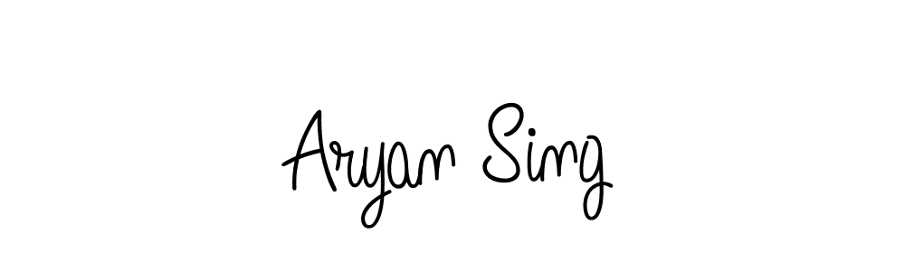 The best way (Angelique-Rose-font-FFP) to make a short signature is to pick only two or three words in your name. The name Aryan Sing include a total of six letters. For converting this name. Aryan Sing signature style 5 images and pictures png