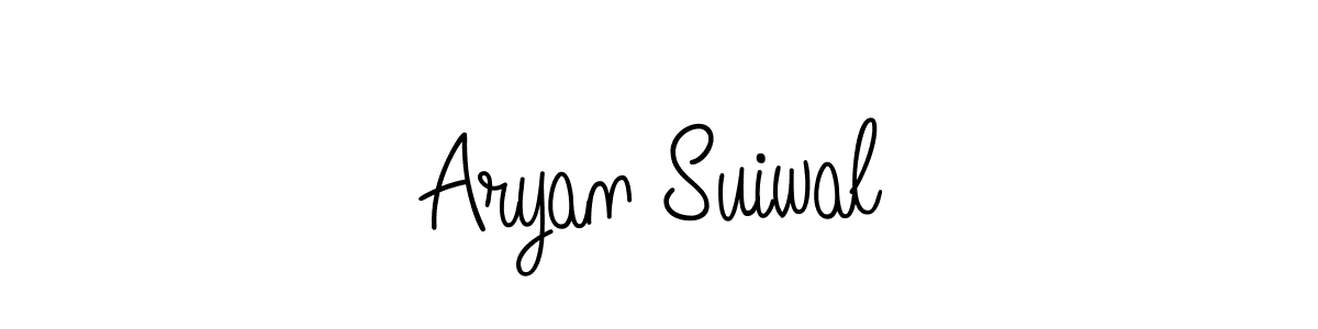 Once you've used our free online signature maker to create your best signature Angelique-Rose-font-FFP style, it's time to enjoy all of the benefits that Aryan Suiwal name signing documents. Aryan Suiwal signature style 5 images and pictures png