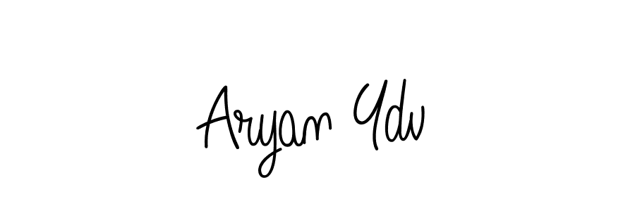 How to make Aryan Ydv name signature. Use Angelique-Rose-font-FFP style for creating short signs online. This is the latest handwritten sign. Aryan Ydv signature style 5 images and pictures png