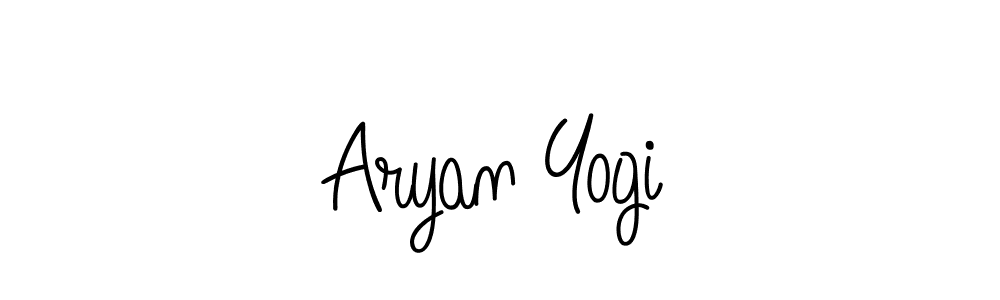 Aryan Yogi stylish signature style. Best Handwritten Sign (Angelique-Rose-font-FFP) for my name. Handwritten Signature Collection Ideas for my name Aryan Yogi. Aryan Yogi signature style 5 images and pictures png