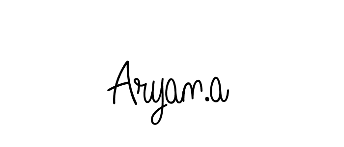 Create a beautiful signature design for name Aryan.a. With this signature (Angelique-Rose-font-FFP) fonts, you can make a handwritten signature for free. Aryan.a signature style 5 images and pictures png