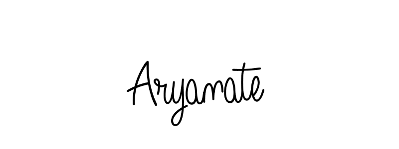 Make a beautiful signature design for name Aryanate. With this signature (Angelique-Rose-font-FFP) style, you can create a handwritten signature for free. Aryanate signature style 5 images and pictures png