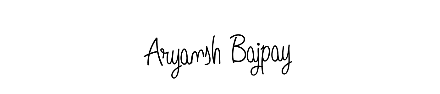 Make a beautiful signature design for name Aryansh Bajpay. With this signature (Angelique-Rose-font-FFP) style, you can create a handwritten signature for free. Aryansh Bajpay signature style 5 images and pictures png
