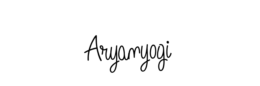 You should practise on your own different ways (Angelique-Rose-font-FFP) to write your name (Aryanyogi) in signature. don't let someone else do it for you. Aryanyogi signature style 5 images and pictures png