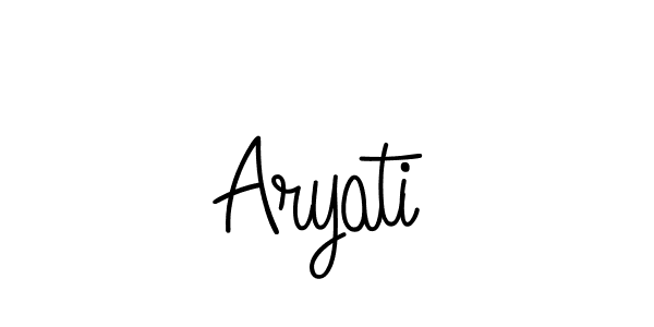 Design your own signature with our free online signature maker. With this signature software, you can create a handwritten (Angelique-Rose-font-FFP) signature for name Aryati. Aryati signature style 5 images and pictures png