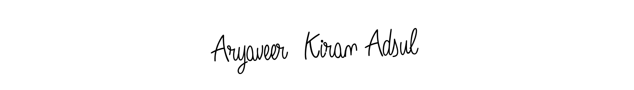 Aryaveer  Kiran Adsul stylish signature style. Best Handwritten Sign (Angelique-Rose-font-FFP) for my name. Handwritten Signature Collection Ideas for my name Aryaveer  Kiran Adsul. Aryaveer  Kiran Adsul signature style 5 images and pictures png