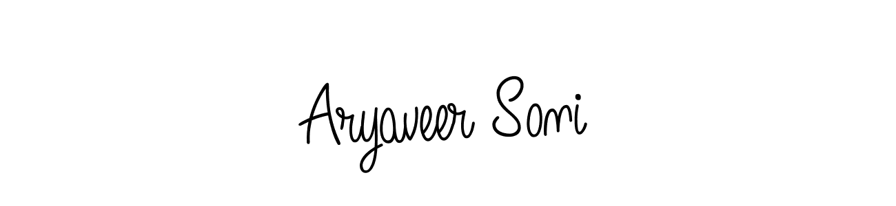 Aryaveer Soni stylish signature style. Best Handwritten Sign (Angelique-Rose-font-FFP) for my name. Handwritten Signature Collection Ideas for my name Aryaveer Soni. Aryaveer Soni signature style 5 images and pictures png