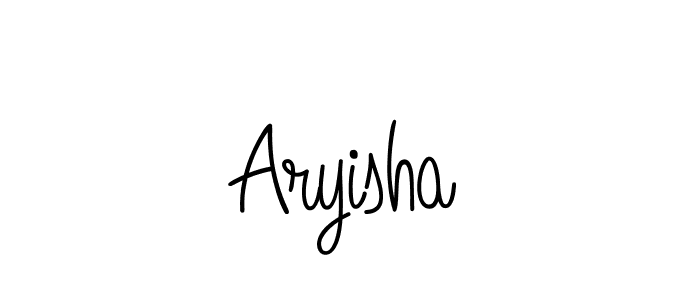 Create a beautiful signature design for name Aryisha. With this signature (Angelique-Rose-font-FFP) fonts, you can make a handwritten signature for free. Aryisha signature style 5 images and pictures png