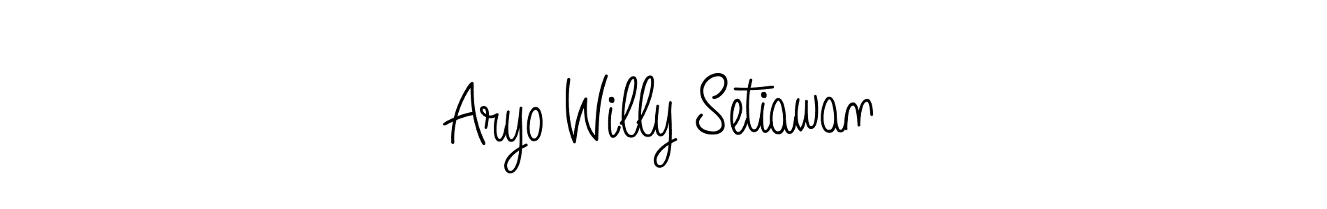 How to make Aryo Willy Setiawan signature? Angelique-Rose-font-FFP is a professional autograph style. Create handwritten signature for Aryo Willy Setiawan name. Aryo Willy Setiawan signature style 5 images and pictures png
