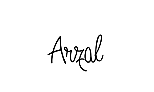 How to make Arzal name signature. Use Angelique-Rose-font-FFP style for creating short signs online. This is the latest handwritten sign. Arzal signature style 5 images and pictures png