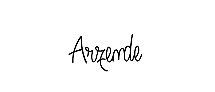 Use a signature maker to create a handwritten signature online. With this signature software, you can design (Angelique-Rose-font-FFP) your own signature for name Arzende. Arzende signature style 5 images and pictures png