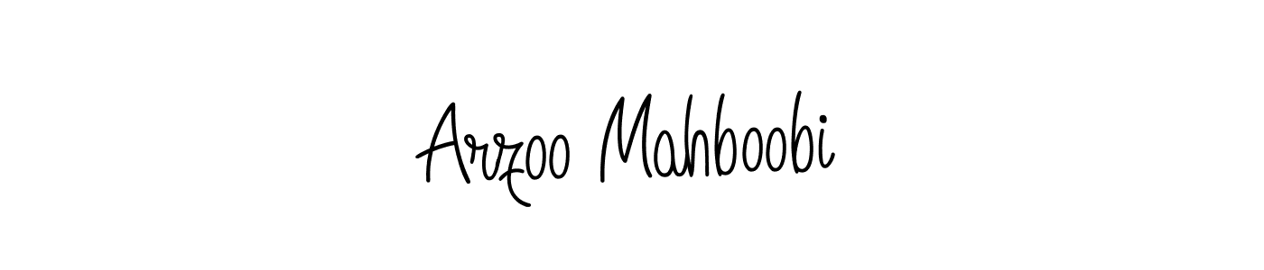 How to Draw Arzoo Mahboobi signature style? Angelique-Rose-font-FFP is a latest design signature styles for name Arzoo Mahboobi. Arzoo Mahboobi signature style 5 images and pictures png