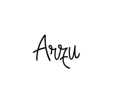Design your own signature with our free online signature maker. With this signature software, you can create a handwritten (Angelique-Rose-font-FFP) signature for name Arzu. Arzu signature style 5 images and pictures png