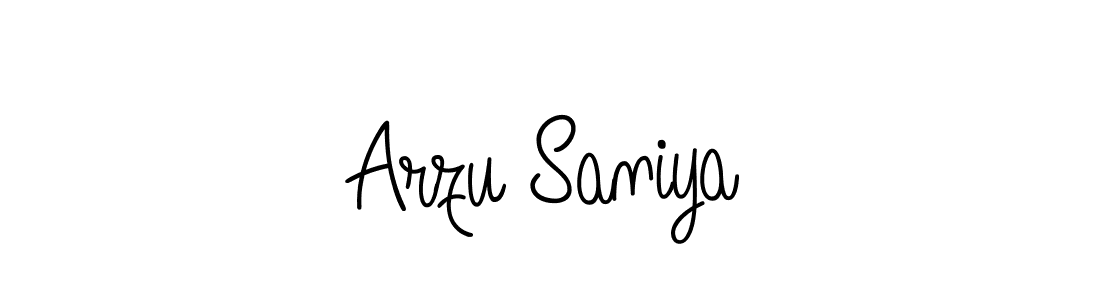 Best and Professional Signature Style for Arzu Saniya. Angelique-Rose-font-FFP Best Signature Style Collection. Arzu Saniya signature style 5 images and pictures png