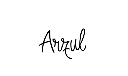 You should practise on your own different ways (Angelique-Rose-font-FFP) to write your name (Arzul) in signature. don't let someone else do it for you. Arzul signature style 5 images and pictures png