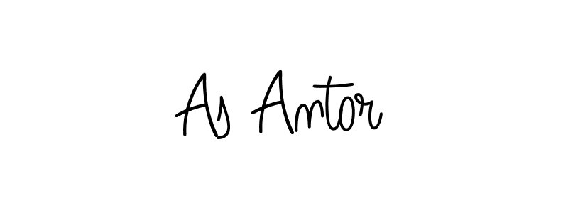 The best way (Angelique-Rose-font-FFP) to make a short signature is to pick only two or three words in your name. The name As Antor include a total of six letters. For converting this name. As Antor signature style 5 images and pictures png