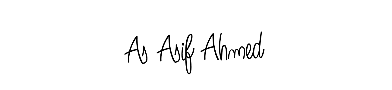 Make a beautiful signature design for name As Asif Ahmed. With this signature (Angelique-Rose-font-FFP) style, you can create a handwritten signature for free. As Asif Ahmed signature style 5 images and pictures png