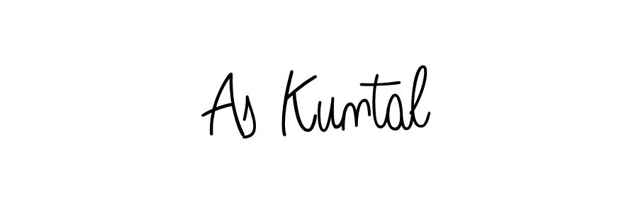 As Kuntal stylish signature style. Best Handwritten Sign (Angelique-Rose-font-FFP) for my name. Handwritten Signature Collection Ideas for my name As Kuntal. As Kuntal signature style 5 images and pictures png