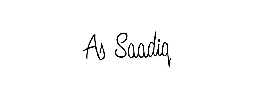 Also You can easily find your signature by using the search form. We will create As Saadiq name handwritten signature images for you free of cost using Angelique-Rose-font-FFP sign style. As Saadiq signature style 5 images and pictures png