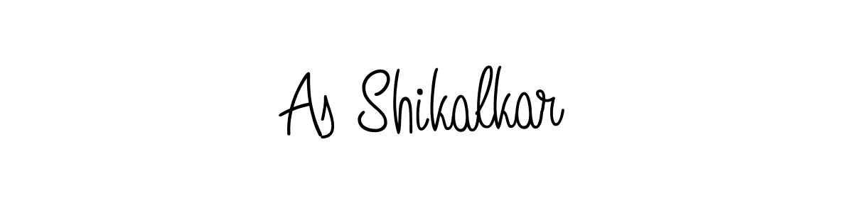 As Shikalkar stylish signature style. Best Handwritten Sign (Angelique-Rose-font-FFP) for my name. Handwritten Signature Collection Ideas for my name As Shikalkar. As Shikalkar signature style 5 images and pictures png