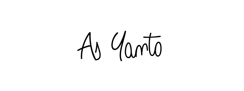 Design your own signature with our free online signature maker. With this signature software, you can create a handwritten (Angelique-Rose-font-FFP) signature for name As Yanto. As Yanto signature style 5 images and pictures png