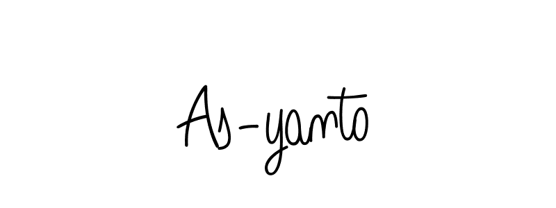 Make a beautiful signature design for name As-yanto. With this signature (Angelique-Rose-font-FFP) style, you can create a handwritten signature for free. As-yanto signature style 5 images and pictures png