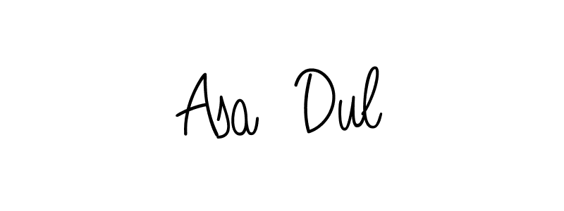How to make Asa  Dul signature? Angelique-Rose-font-FFP is a professional autograph style. Create handwritten signature for Asa  Dul name. Asa  Dul signature style 5 images and pictures png
