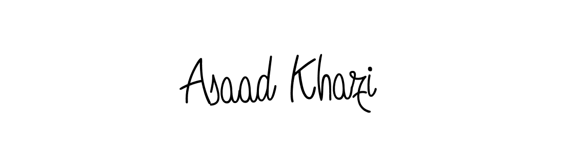 This is the best signature style for the Asaad Khazi name. Also you like these signature font (Angelique-Rose-font-FFP). Mix name signature. Asaad Khazi signature style 5 images and pictures png