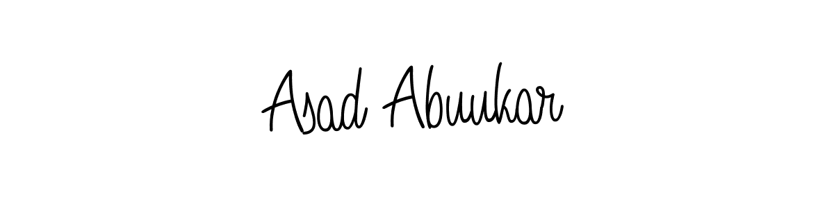 Make a beautiful signature design for name Asad Abuukar. With this signature (Angelique-Rose-font-FFP) style, you can create a handwritten signature for free. Asad Abuukar signature style 5 images and pictures png