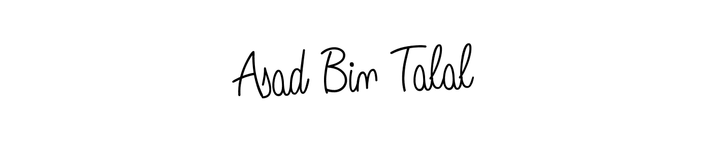 Create a beautiful signature design for name Asad Bin Talal. With this signature (Angelique-Rose-font-FFP) fonts, you can make a handwritten signature for free. Asad Bin Talal signature style 5 images and pictures png