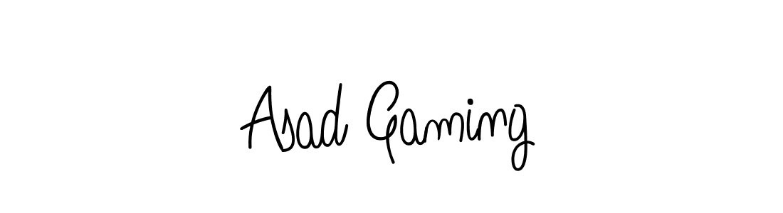 Asad Gaming stylish signature style. Best Handwritten Sign (Angelique-Rose-font-FFP) for my name. Handwritten Signature Collection Ideas for my name Asad Gaming. Asad Gaming signature style 5 images and pictures png