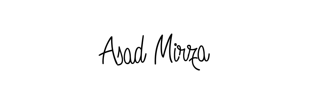 You should practise on your own different ways (Angelique-Rose-font-FFP) to write your name (Asad Mirza) in signature. don't let someone else do it for you. Asad Mirza signature style 5 images and pictures png