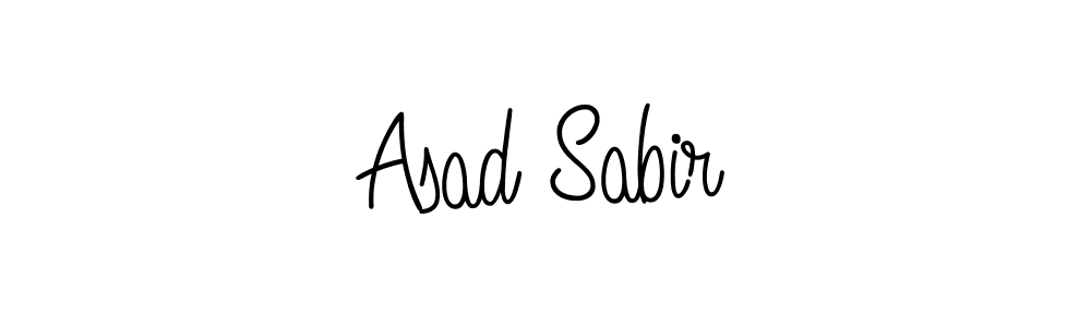 Create a beautiful signature design for name Asad Sabir. With this signature (Angelique-Rose-font-FFP) fonts, you can make a handwritten signature for free. Asad Sabir signature style 5 images and pictures png