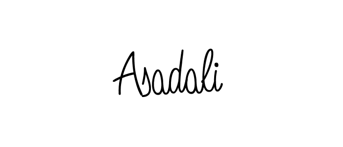 Design your own signature with our free online signature maker. With this signature software, you can create a handwritten (Angelique-Rose-font-FFP) signature for name Asadali. Asadali signature style 5 images and pictures png