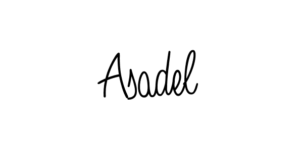 Asadel stylish signature style. Best Handwritten Sign (Angelique-Rose-font-FFP) for my name. Handwritten Signature Collection Ideas for my name Asadel. Asadel signature style 5 images and pictures png