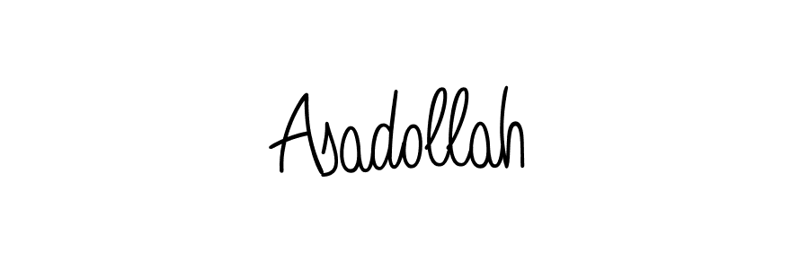 You should practise on your own different ways (Angelique-Rose-font-FFP) to write your name (Asadollah) in signature. don't let someone else do it for you. Asadollah signature style 5 images and pictures png