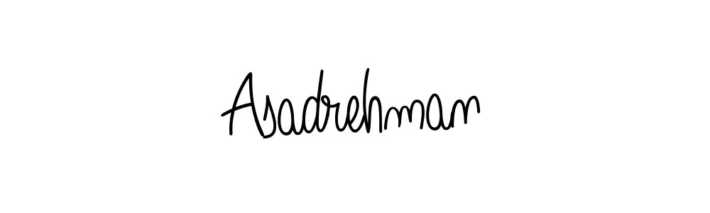 You should practise on your own different ways (Angelique-Rose-font-FFP) to write your name (Asadrehman) in signature. don't let someone else do it for you. Asadrehman signature style 5 images and pictures png