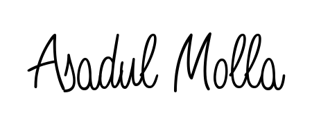 Create your official email sign-off with Asadul Molla name in Angelique-Rose-font-FFP style. Crisp, clean, and perfectly legible across all screens. Asadul Molla signature style 5 images and pictures png