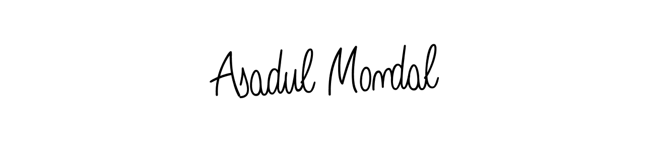 Use a signature maker to create a handwritten signature online. With this signature software, you can design (Angelique-Rose-font-FFP) your own signature for name Asadul Mondal. Asadul Mondal signature style 5 images and pictures png