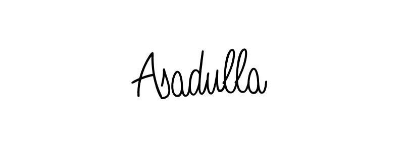 You should practise on your own different ways (Angelique-Rose-font-FFP) to write your name (Asadulla) in signature. don't let someone else do it for you. Asadulla signature style 5 images and pictures png