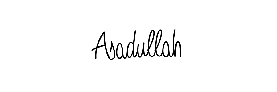 Design your own signature with our free online signature maker. With this signature software, you can create a handwritten (Angelique-Rose-font-FFP) signature for name Asadullah. Asadullah signature style 5 images and pictures png