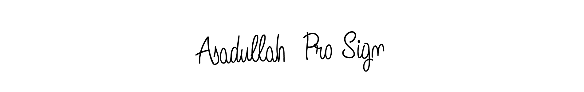How to make Asadullah  Pro Sign name signature. Use Angelique-Rose-font-FFP style for creating short signs online. This is the latest handwritten sign. Asadullah  Pro Sign signature style 5 images and pictures png