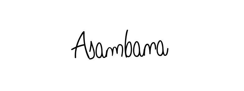 Angelique-Rose-font-FFP is a professional signature style that is perfect for those who want to add a touch of class to their signature. It is also a great choice for those who want to make their signature more unique. Get Asambana name to fancy signature for free. Asambana signature style 5 images and pictures png