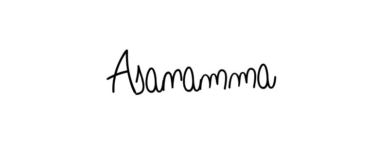 Also we have Asanamma name is the best signature style. Create professional handwritten signature collection using Angelique-Rose-font-FFP autograph style. Asanamma signature style 5 images and pictures png