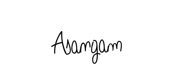 The best way (Angelique-Rose-font-FFP) to make a short signature is to pick only two or three words in your name. The name Asangam include a total of six letters. For converting this name. Asangam signature style 5 images and pictures png