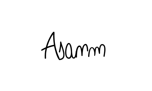 You should practise on your own different ways (Angelique-Rose-font-FFP) to write your name (Asanm) in signature. don't let someone else do it for you. Asanm signature style 5 images and pictures png